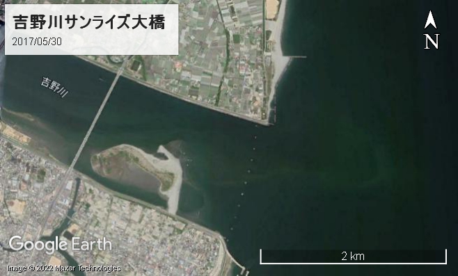 2017年5月の吉野川サンライズ大橋