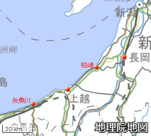 糸魚川－上越－柏崎－長岡